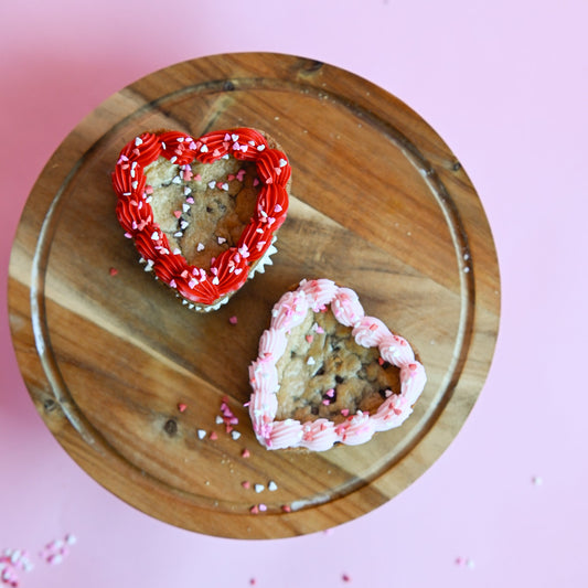 Mini Valentine's Cookie Cake