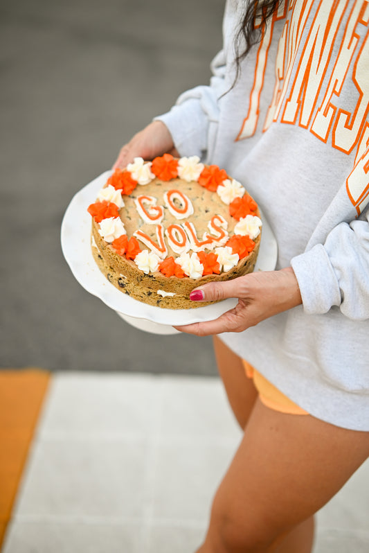 "Go Vols" Round Cookie Cake