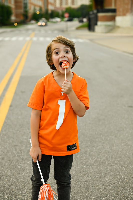 Orange & White Cake Pops
