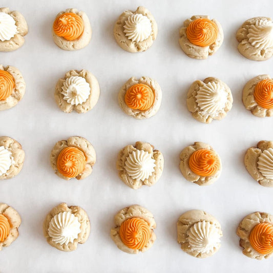 Orange & White Thumbprint Cookie