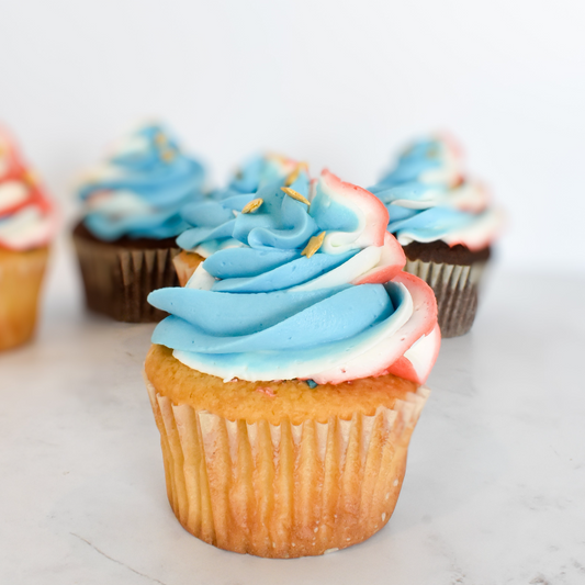 Fourth Of July Vanilla Cupcakes