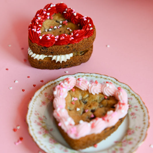 Mini Valentine's Cookie Cake