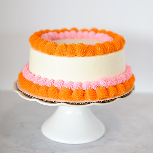 Seasonal Orange & Pink Cake