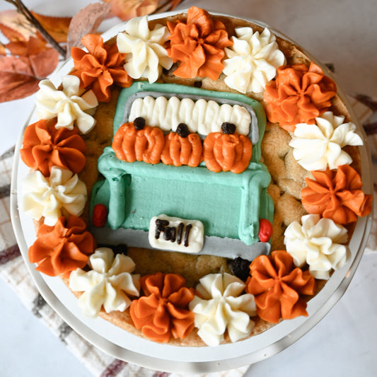 Fall Truck Cookie Cake