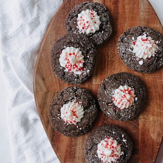 Hot Cocoa Thumbprint Cookies